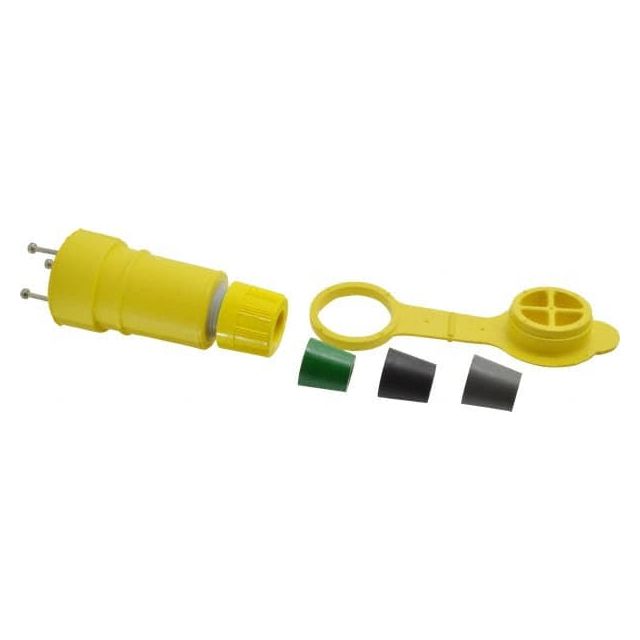 Locking Inlet: Connector, Industrial, 5-15, 125V, Yellow MPN:15W47