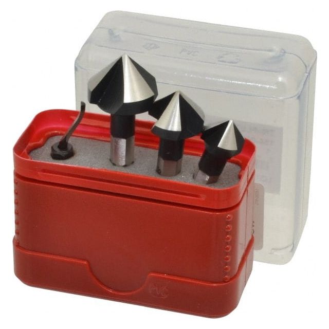 Countersink Set: 4 Pc, 1/2 to 13/16