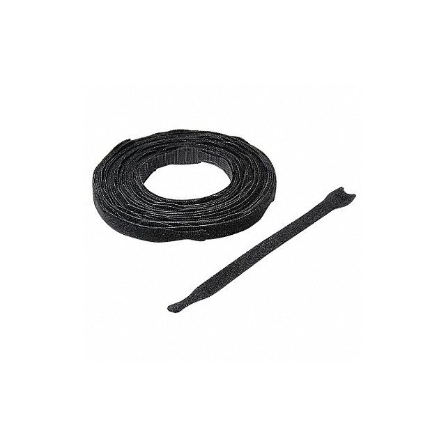Hook-and-Loop Cable Tie 8 in Black PK900 MPN:170091