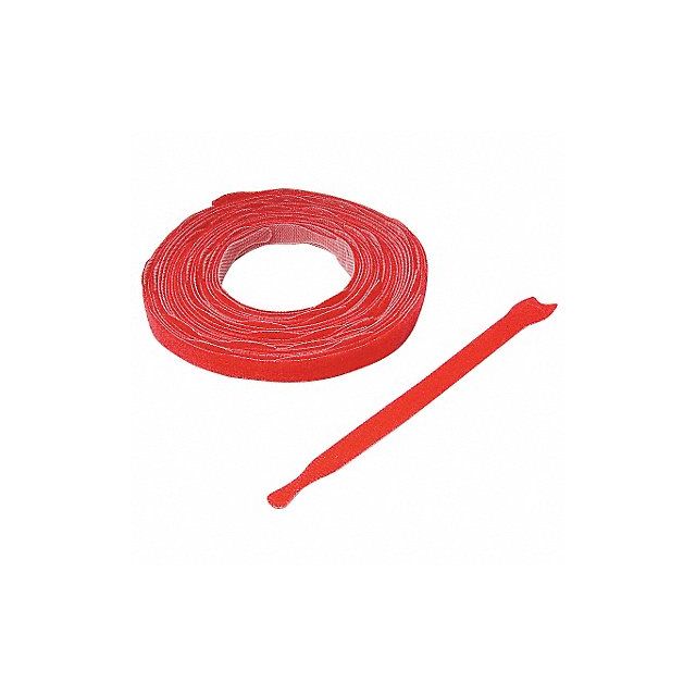 Hook-and-Loop Cable Tie 8 in Red PK900 MPN:176042