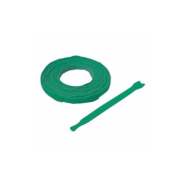 Hook-and-Loop Cable Tie 8 in Green PK900 MPN:176043