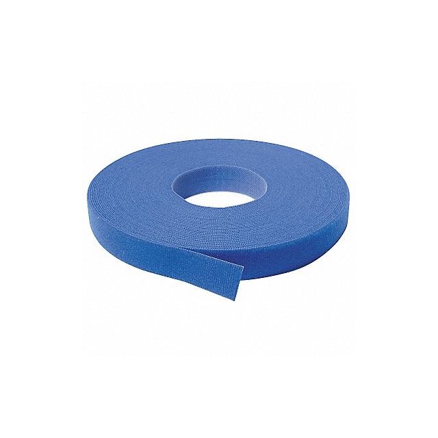 Hook-and-Loop Cable Tie Roll 75 ft Blue MPN:176062