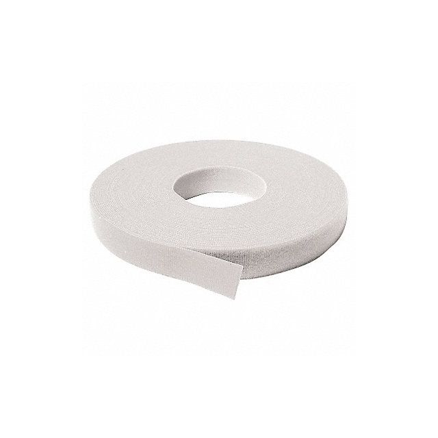 Hook-and-Loop Cable Tie Roll 75 ft White MPN:189811