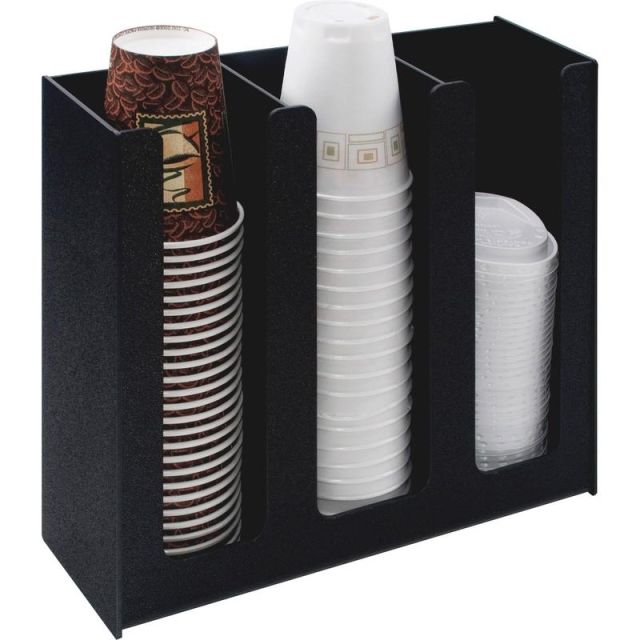Vertiflex Cup And Lid Holder Organizer, For 32 Oz. Cups, Black MPN:VFPC1000