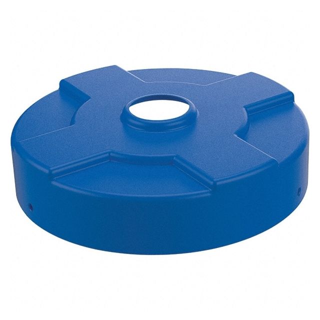 Trash Can & Recycling Container Lid: Round, For 3.5, 5 & 6 gal Trash Can MPN:DC-P-55-CAN-BU