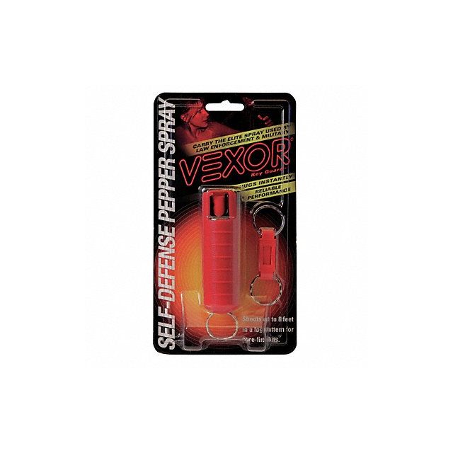 Pepper Spray Key Ring Red 0.54 oz MPN:SD-105C12R
