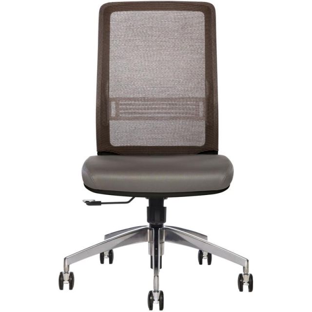Sinfonia Sing Ergonomic Mesh/Fabric Mid-Back Task Chair With Antimicrobial Protection, Armless, Copper/Gray/White MPN:S120WA0SM13SU0S