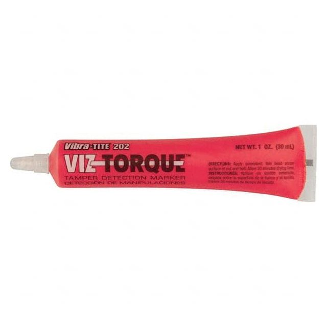 Visual Vibratory Indicator Marker: Red, Tamperproof, Squeeze Tube Point 20241 Marking Tools