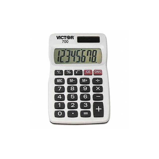 Calculator 8Digit Handheld White MPN:700