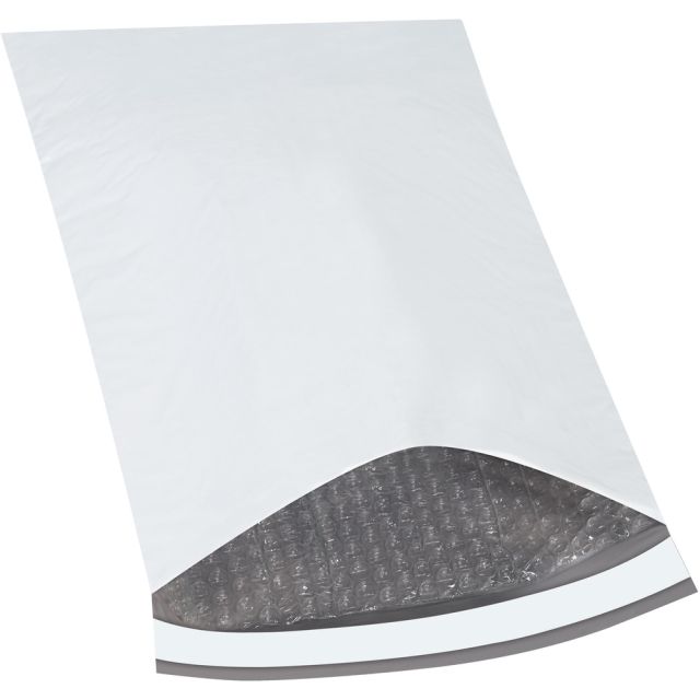 Office Depot Brand Bubble-Lined Poly Mailers, 10 1/2in x 16in, White, Box Of 100 MPN:XPAK5
