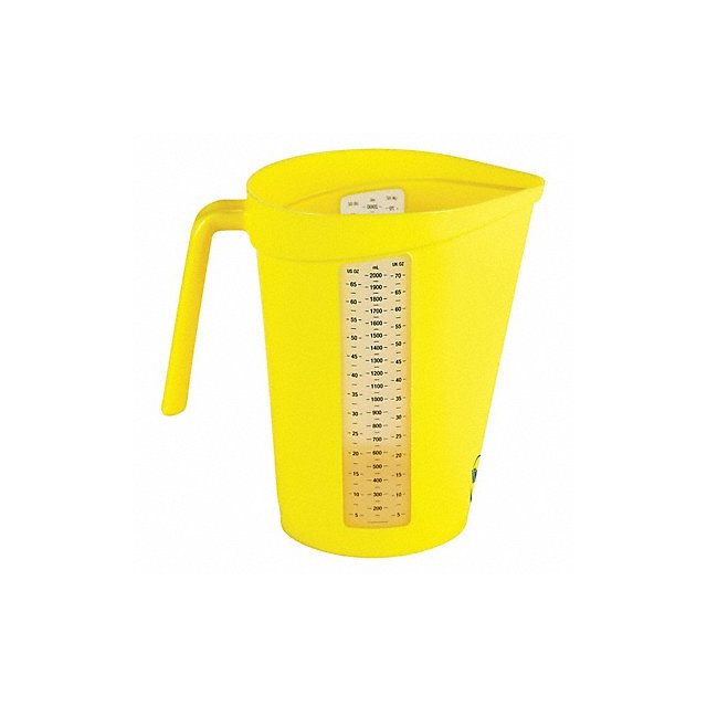 Measuring Cup 2 qt. Polypropylene Yellow MPN:60006