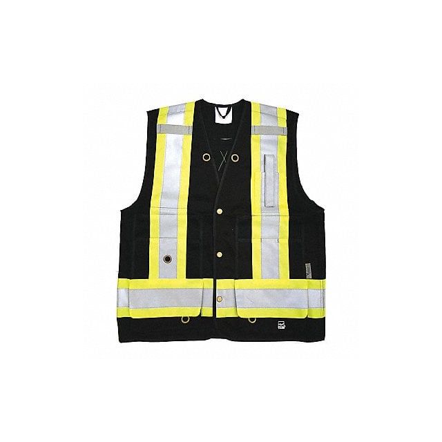 SurveyCSA Vest Black 4XL MPN:6165BK-XXXXL