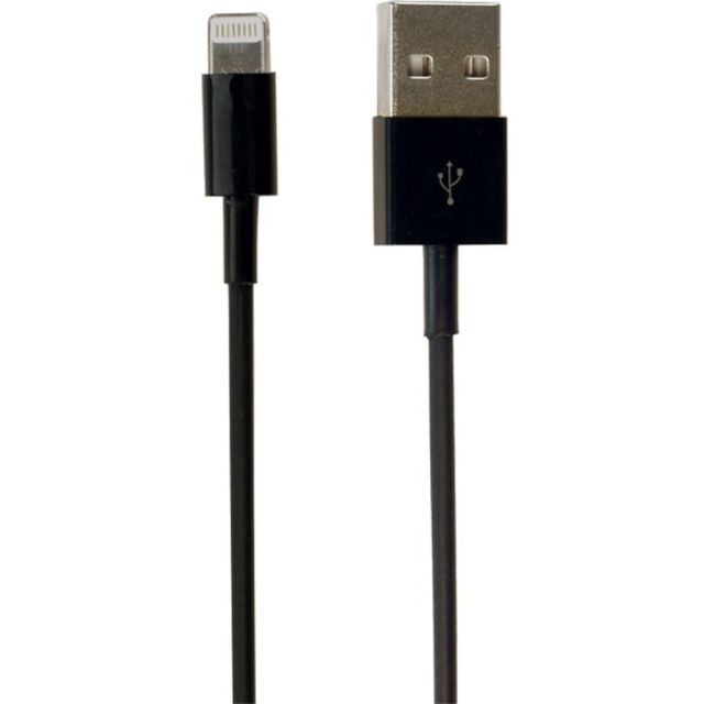 VisionTek - Lightning cable - Lightning male to USB Type A male - 3.3 ft - black (Min Order Qty 5) MPN:900776