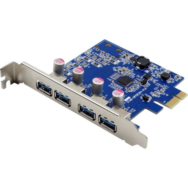 VisionTek 4 Port USB 3.0 x1 PCIe Internal Card - PCI Express 2.0 x1 - Plug-in Card - 4 USB Port(s) - 4 USB 3.0 Port(s) - PC (Min Order Qty 2) MPN:900870