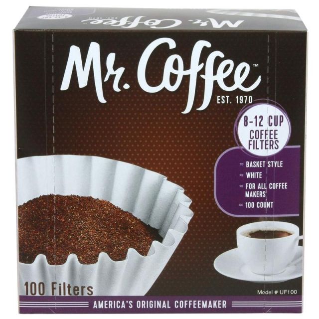 Mr. Coffee 8 - 12 Cup Coffee Filters, Box Of 100 (Min Order Qty 20) MPN:ROCUF100