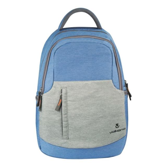 Volkano Breeze Backpack With 15.6in Laptop Compartment, Blue/Gray (Min Order Qty 2) MPN:VK-7024-BLGR