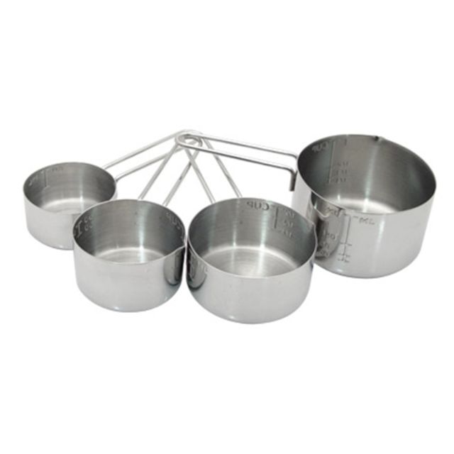 Vollrath Stainless-Steel Measuring Cup Set, Set Of 4 Cups (Min Order Qty 2) MPN:47119