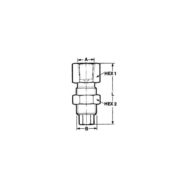 M16x2-1/4 Thread, 6,000 Max psi, Gauge To Thread Monitoring Coupling MPN:686 319