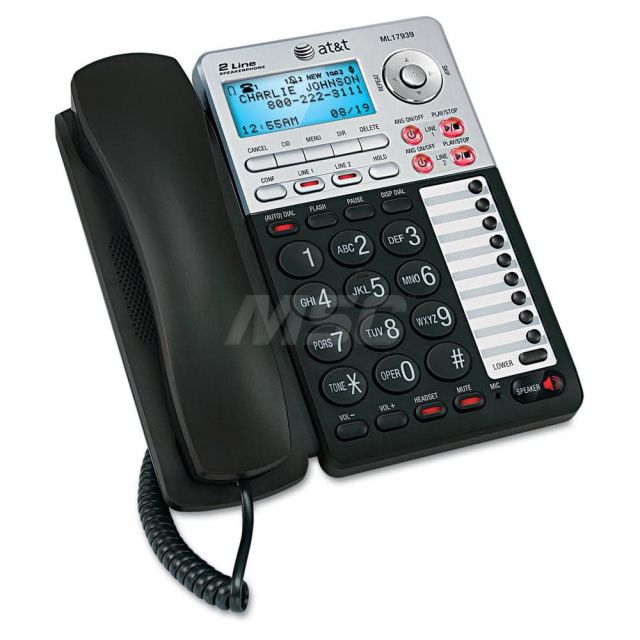 2-Line Speakerphone: Black MPN:ATTML17939