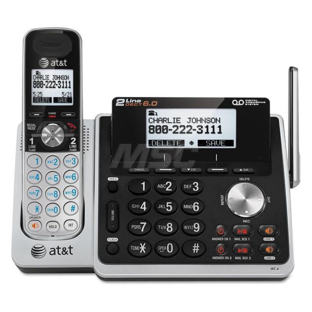 Digital Answering System: Black & Silver MPN:ATTTL88102