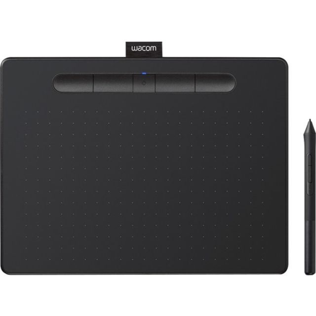 Wacom Intuos Graphics Drawing Tablet for Mac, PC, Chromebook & Android (small) with Software Included - Black (CTL4100) - Graphics Tablet - 5.98in x 3.74in - 2540 lpi Cable - 4096 Pressure Level - Pen - PC, Mac - Black MPN:CTL4100