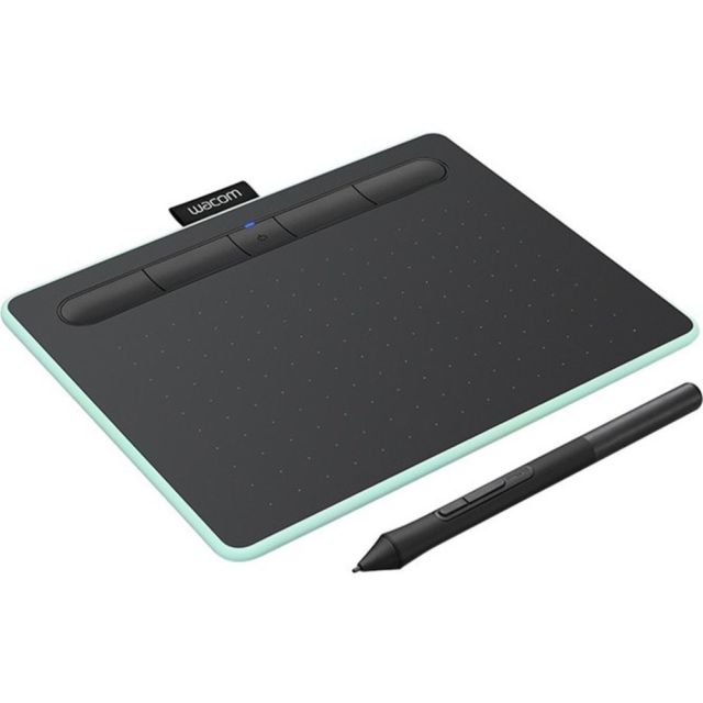 Wacom Intuos Wireless Graphics Drawing Tablet for Mac, PC, Chromebook & Android (medium) with Software Included - Black with Pistachio accent (CTL6100WLE0) MPN:CTL6100WLE0