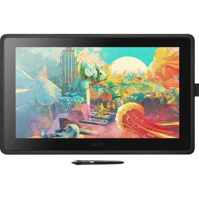 Wacom DTK2260K0A Cintiq 22 Graphic Tablet - Graphics Tablet - 21.6in - 18.74in x 10.55in - 5080 lpi Cable - 16.7 Million Colors - 8192 Pressure Level - Pen - HDMI - PC, Mac - Black MPN:DTK2260K0A