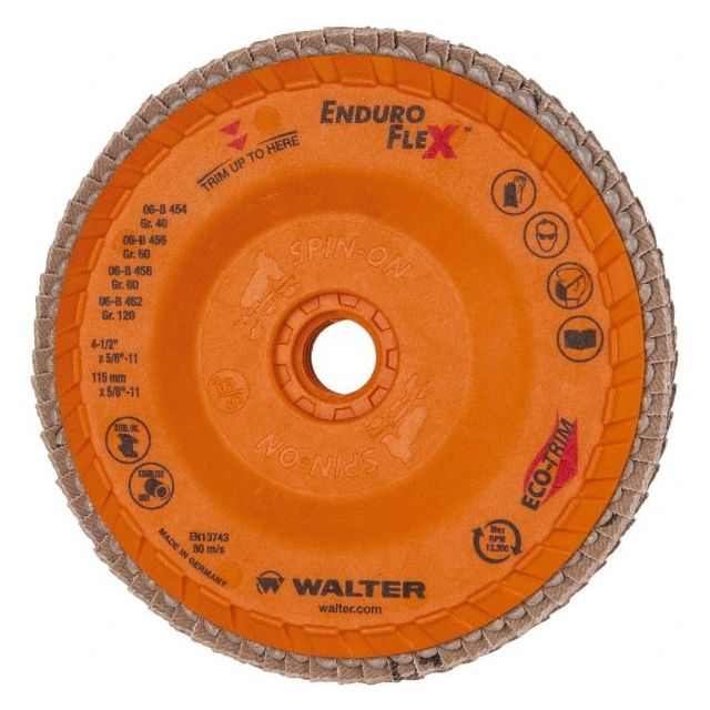 Flap Disc: 5/8-11 Hole, 80 Grit, Type 27 MPN:06B458