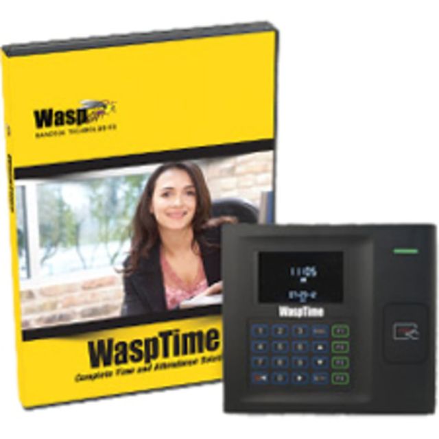 Wasp WaspTime v7 Enterprise w/HID Time Clock - Proximity - Unlimited Employees - Week, Bi-weekly, Semi-monthly, Month Record Time MPN:633808551391