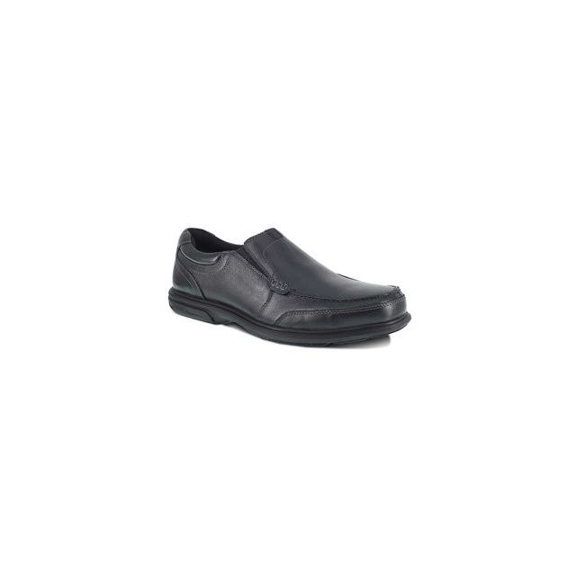 Florsheim® FE2020 Loedin Slip On Oxford Steel Toe Men's Sz 10.5 D Wide Black FE2020-D-10.5