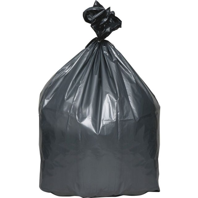 Webster Super Heavy-Duty Platinum Plus 1.125 mil Trash Bags, 61 gal, 56inH x 39inW, 70% Recycled, Gray, 25 Bags (Min Order Qty 3) MPN:PLA5525