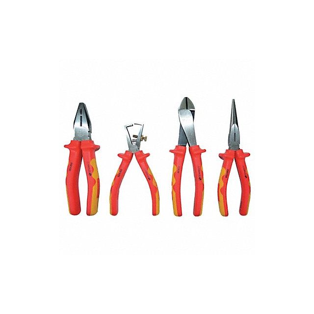 Insulated Plier Set Insulated 4 Pcs MPN:1YXJ5