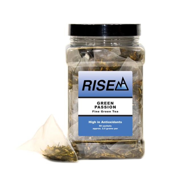 RISE NA Green Passion Tea, 8 Oz, Canister Of 50 Sachets (Min Order Qty 2) MPN:71850
