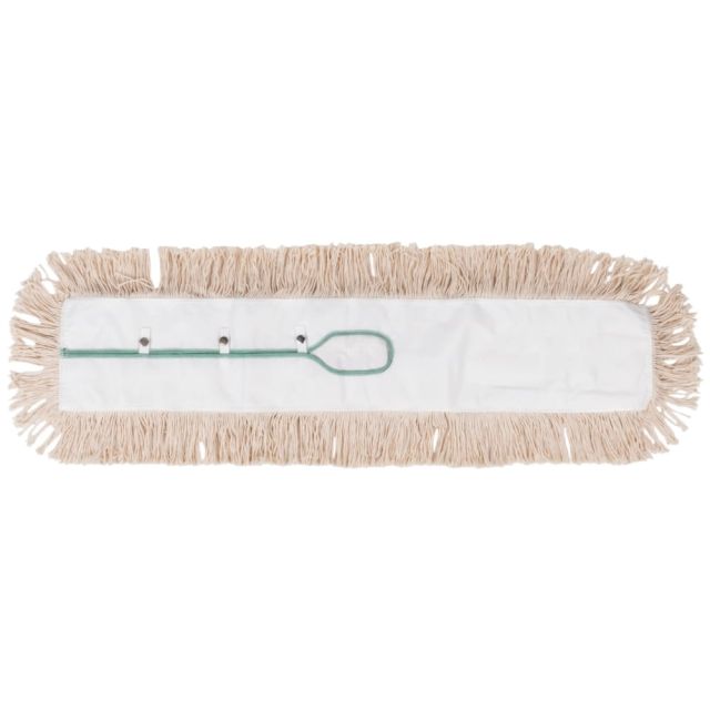 Wilen Cotton Blend Swivel Snap Dust Mop Head, 36in x 5in, Natural, Pack Of 12 MPN:C057036