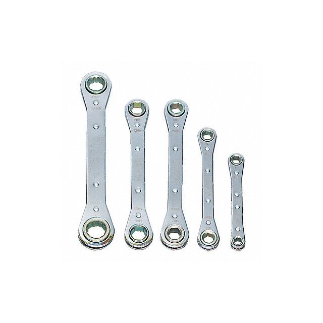 Ratcheting Box End Wrench Set 5 Pieces MPN:MWS-30