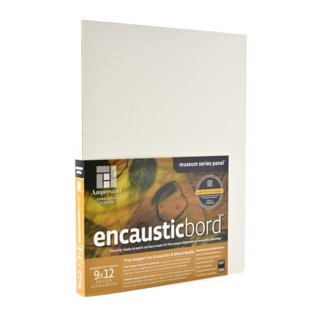 Ampersand Encausticbord, 9in x 12in, 7/8in, White, Pack Of 2 (Min Order Qty 2) MPN:ENC750912-2