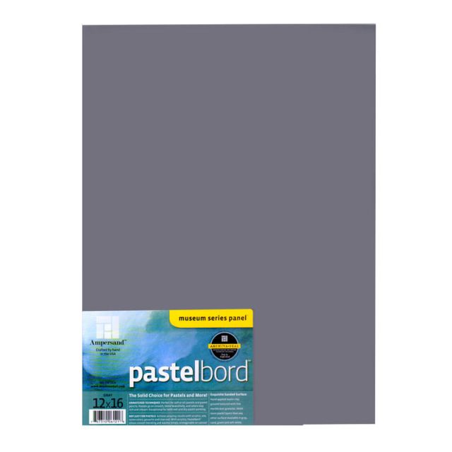 Ampersand Pastelbord, 12in x 16in, Gray, Pack Of 2 (Min Order Qty 2) MPN:PB12-2