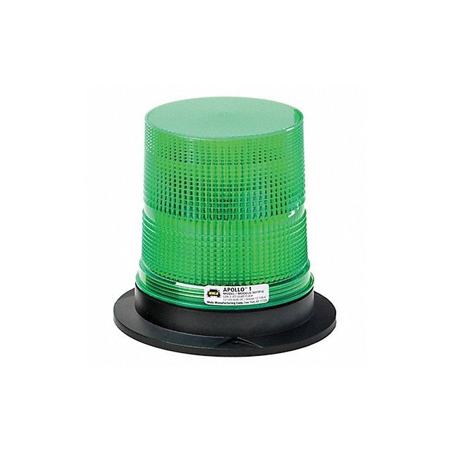 LED Warning Light Green 12/100VDC MPN:3077P-G