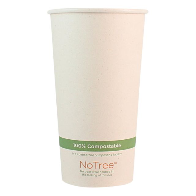 World Centric NoTree Paper Hot Cups, 20 Oz, Natural, Pack Of 1,000 Cups MPN:CUSU20