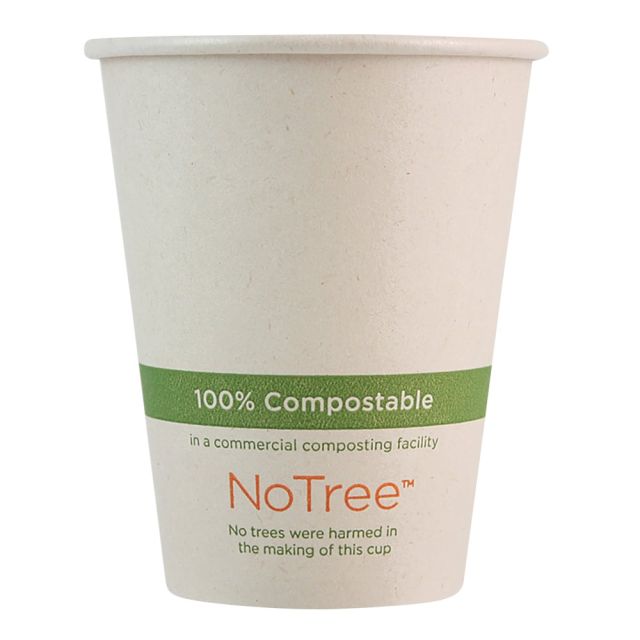 World Centric NoTree Paper Hot Cups, 8 Oz, Natural, Pack Of 1,000 Cups MPN:CUSU8