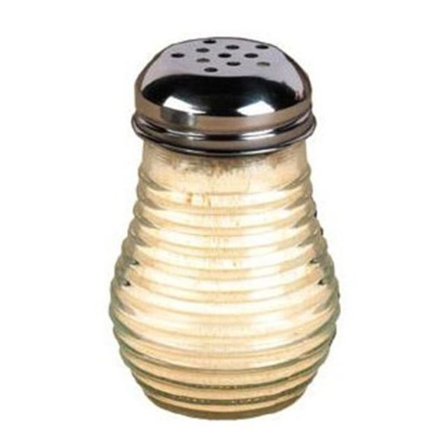 American Metalcraft Glass Spice Shaker With Top, 6 Oz, Clear Beehive (Min Order Qty 11) MPN:BEE606