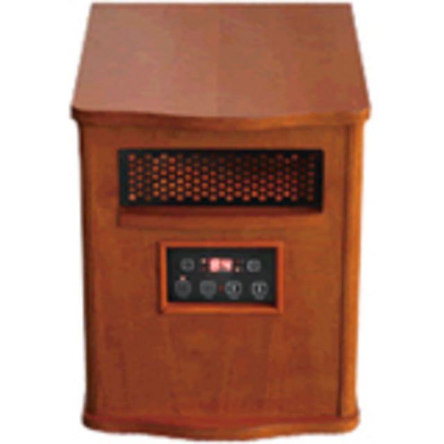 Comfort Glow QEH1410 Infrared Quartz Comfort Furnace - Infrared - Electric - 1500.52 W - 1000 Sq. ft. Coverage Area - 1500 W - 120 V AC - 12.50 A - Remote Control - Indoor - Portable - Walnut MPN:QEH1410