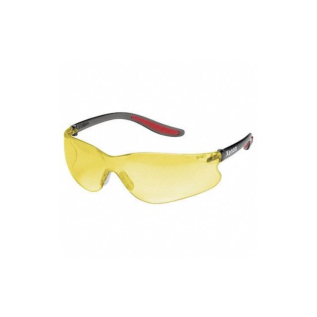 Safety Glasses Amber Uncoated MPN:SG-14A