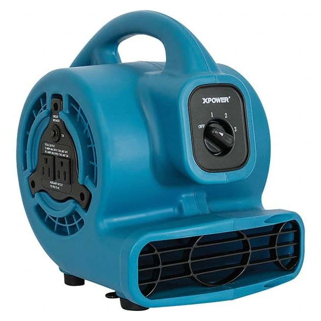 Carpet & Floor Dryers, Type: Air Mover , Air Flow (CFM): 600 , Amperage Rating: 1.2 A , P-80A-BLUE