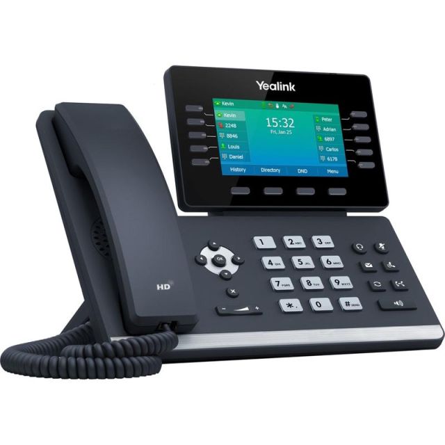 Yealink SIP-T54W IP Phone - Corded/Cordless - Corded/Cordless - Wi-Fi, Bluetooth - Wall SIP-T54W