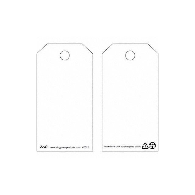 Saf Inspection Tag 5-3/4 x 3 In Wht PK10 MPN:7012