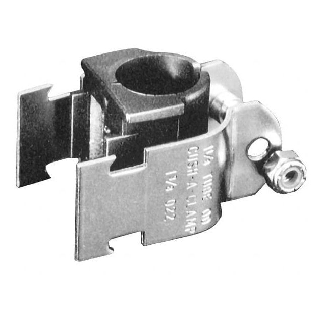 Framing Channel & Strut Mounted Clamps, Type: Tube Clamp w/Cushion , Pipe Size: 2-3/8 T038N044
