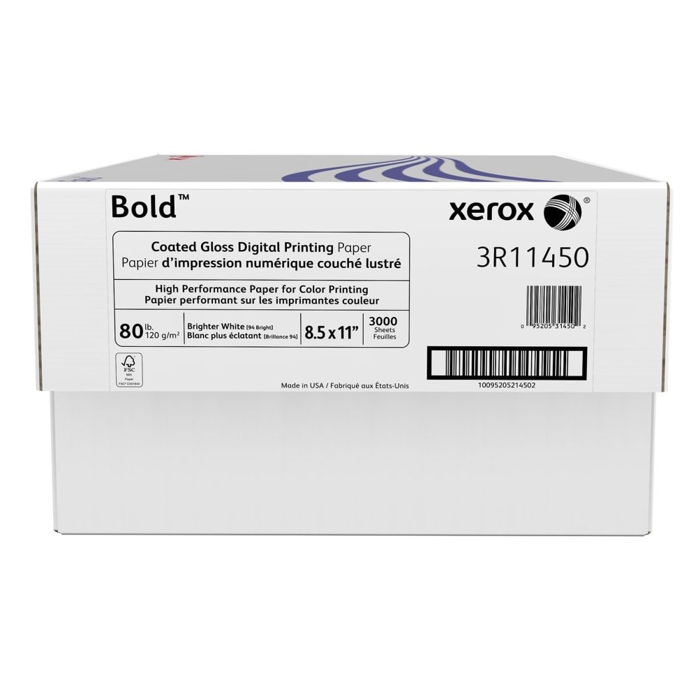Xerox Bold Digital Coated Gloss Printing Paper, 3R11450-CT