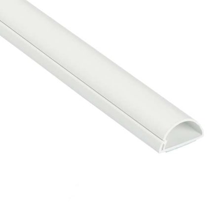 Raceway, 9/16 in H, 5 ft L, 1-3/16 in W, 1 Channel, PVC, White MPN:US/5FT3015W