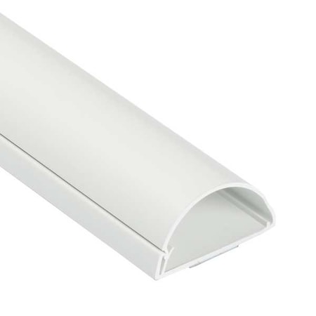 Cover Plate Raceway, Maxi Series, 1 Channel, 2 in W, 1 in H, 5 ft L, White MPN:US/5FT5025W/GR